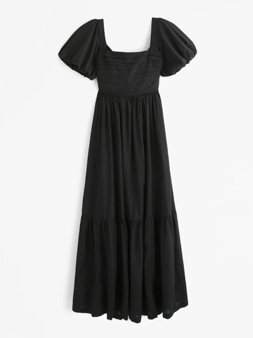 Abercrombie & Fitch Emerson Drama Bow-Back Black Maxi Dress XS X-Small Tall NEW